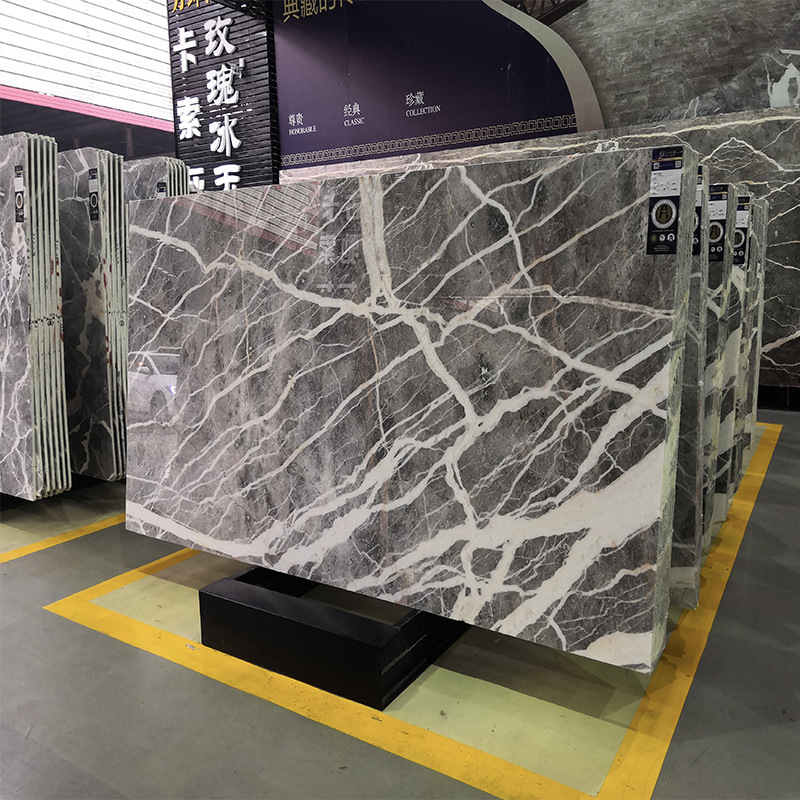 卡索灰大理石 灰色天然大理石背景墻 室內客餐廳地磚加工