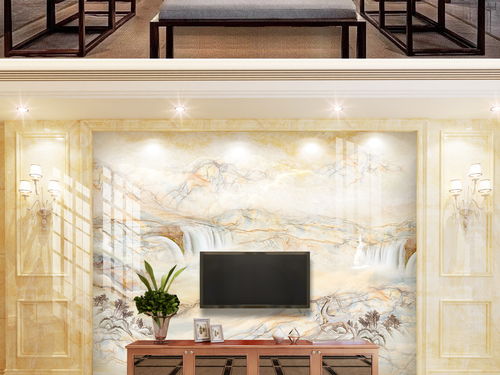 高清大理石紋抽象新中式山水風景 精致河山的藝術呈現與下載指南